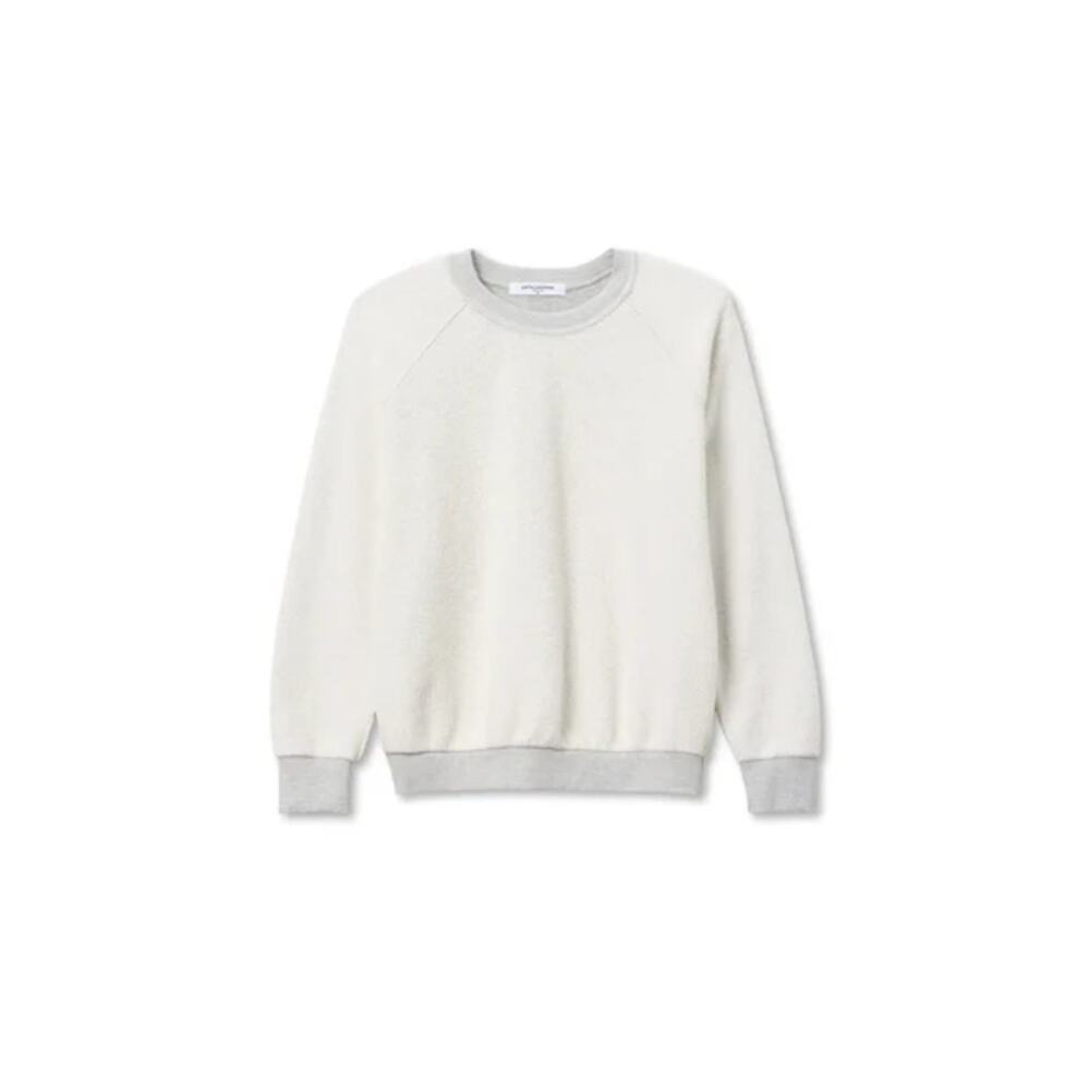 Perfectwhitetee ziggy reverse fleece crew neck sweatshirt